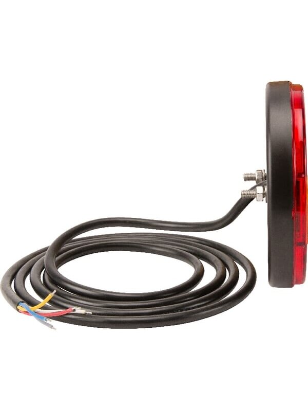 Daugiafunkcinis galinis LED žibintas, apvalus, 12-24 V, Ø 140 mm, Kramp 1 Daugiafunkcinis galinis LED žibintas, apvalus, 12-24 V, Ø 140 mm, Kramp 1