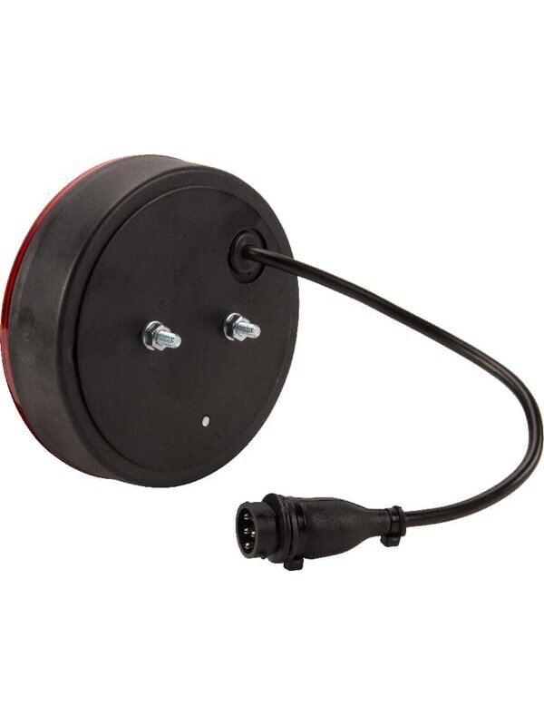 Daugiafunkcinis galinis LED žibintas, apvalus, 12 V (integruota varža), Ø 142 mm, 5 kontaktų, Kramp 2 Daugiafunkcinis galinis LED žibintas, apvalus, 12 V (integruota varža), Ø 142 mm, 5 kontaktų, Kramp 2