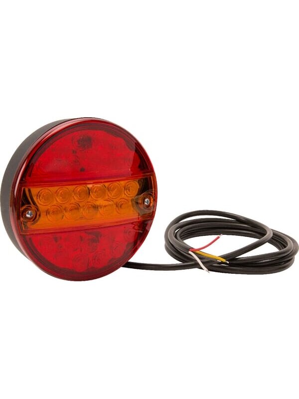 Daugiafunkcinis galinis LED žibintas, apvalus, 24 V (integruota varža), Ø 142 mm, Kramp Daugiafunkcinis galinis LED žibintas, apvalus, 24 V (integruota varža), Ø 142 mm, Kramp