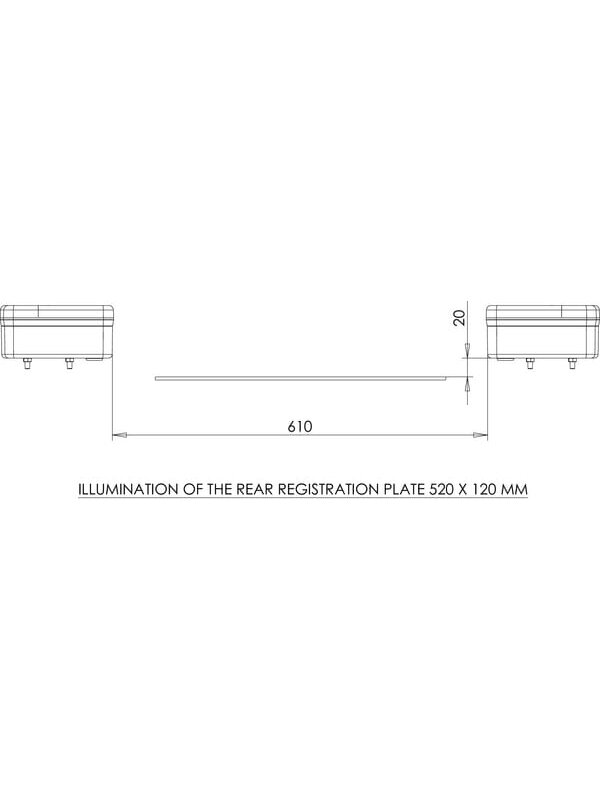Daugiafunkcinis galinis LED žibintas, kvadratinis, 12-24 V, 121x101x56 mm, Kramp 9 Daugiafunkcinis galinis LED žibintas, kvadratinis, 12-24 V, 121x101x56 mm, Kramp 9
