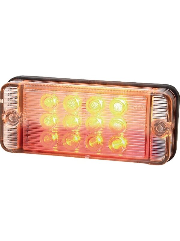 Daugiafunkcinis galinis LED žibintas, stačiakampis, 12-24 V, 107,4x46,7x23 mm, Kramp Daugiafunkcinis galinis LED žibintas, stačiakampis, 12-24 V, 107,4x46,7x23 mm, Kramp