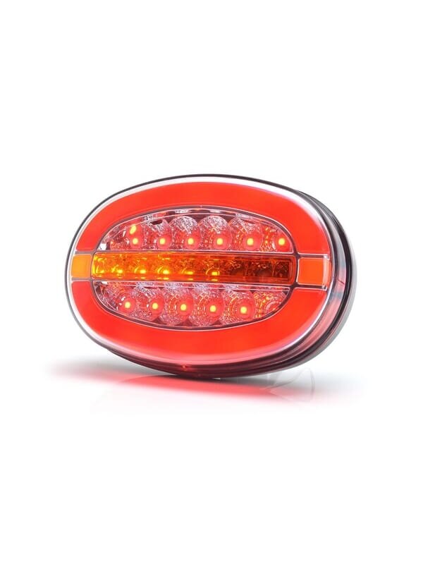 Daugiafunkcinis galinis LED žibintas, stačiakampis, 12-24 V, 136,4x91x40 mm, Kramp 6