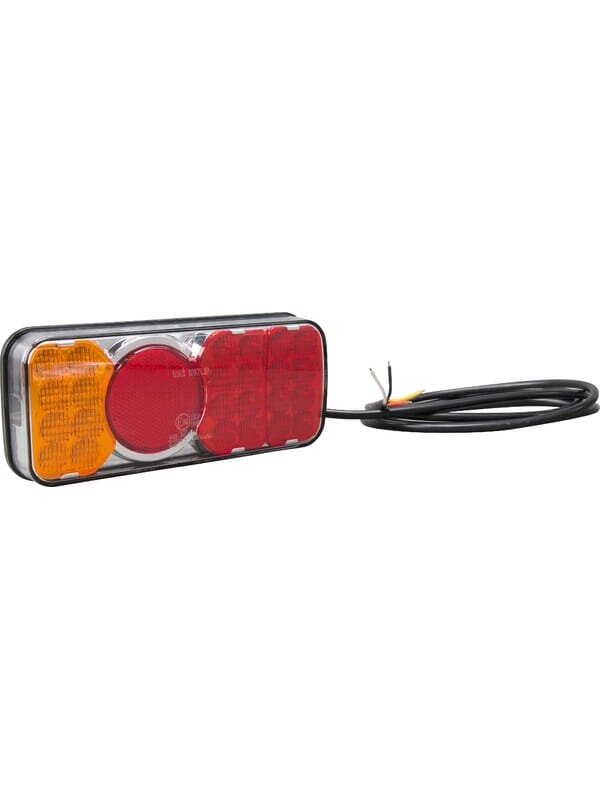Daugiafunkcinis galinis LED žibintas, stačiakampis, 12-24 V, 200,5x85x40 mm, Kramp Daugiafunkcinis galinis LED žibintas, stačiakampis, 12-24 V, 200,5x85x40 mm, Kramp