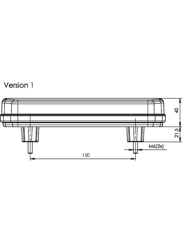 Daugiafunkcinis galinis LED žibintas, stačiakampis, 12-24 V, 236x104x61,5 mm, Kramp 6 Daugiafunkcinis galinis LED žibintas, stačiakampis, 12-24 V, 236x104x61,5 mm, Kramp 6