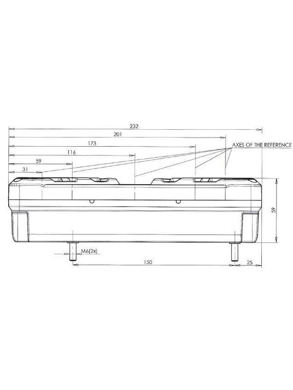 Daugiafunkcinis galinis LH šviesos diodas, stačiakampis, 12-24 V, 232x142x59 mm, 5 kontaktų, Kramp 6 Daugiafunkcinis galinis LH šviesos diodas, stačiakampis, 12-24 V, 232x142x59 mm, 5 kontaktų, Kramp 6
