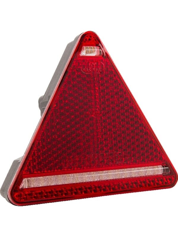 Daugiafunkcinis galinis LH šviesos diodas, trikampis, 12-24 V, 163x144x38,8 mm, 5 kontaktų, Kramp Daugiafunkcinis galinis LH šviesos diodas, trikampis, 12-24 V, 163x144x38,8 mm, 5 kontaktų, Kramp
