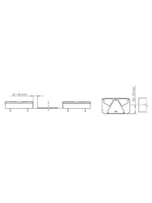 Daugiafunkcinis galinis LH žibintas Halogeninis, stačiakampis, 12/24V, 242x134x58mm, 5 kontaktų, Kramp 6 Daugiafunkcinis galinis LH žibintas Halogeninis, stačiakampis, 12/24V, 242x134x58mm, 5 kontaktų, Kramp 6