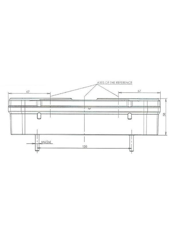 Daugiafunkcinis galinis LH žibintas stačiakampis, 12/24V, 242x134x58mm, gopart 6
