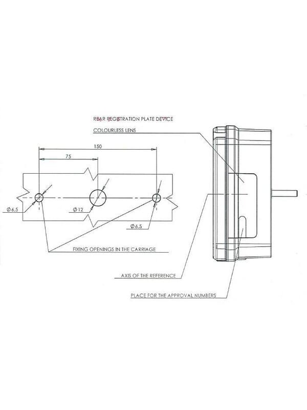 Daugiafunkcinis galinis LH žibintas stačiakampis, 12/24V, 242x134x58mm, gopart 7