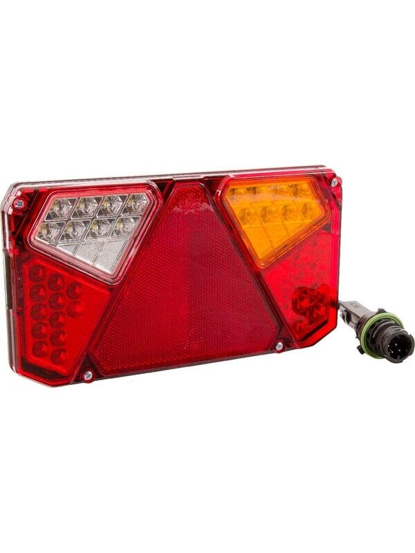 Daugiafunkcinis galinis RH žibintas LED, stačiakampis, 12-24 V, 242x134x36,5 mm, 7 kontaktų, Kramp 1 Daugiafunkcinis galinis RH žibintas LED, stačiakampis, 12-24 V, 242x134x36,5 mm, 7 kontaktų, Kramp 1