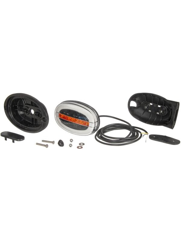Daugiafunkcinis priekinis LED žibintas, ovalus, 12-24V, 136,4x91x40mm, Kramp Daugiafunkcinis priekinis LED žibintas, ovalus, 12-24V, 136,4x91x40mm, Kramp