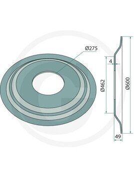 DD Žiedas Ø 600 x 4 mm