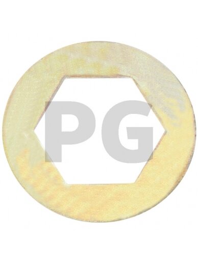 Diskas With hexagonal hole, 23 x 41 x 1 mm Diskas With hexagonal hole, 23 x 41 x 1 mm
