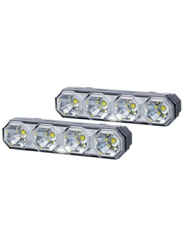 Dienos šviesos diodas LED, 6/6W, stačiakampis, 12/24V, baltos spalvos, 120,5x31,7x32 mm, 4 LED, Kramp Dienos šviesos diodas LED, 6/6W, stačiakampis, 12/24V, baltos spalvos, 120,5x31,7x32 mm, 4 LED, Kramp