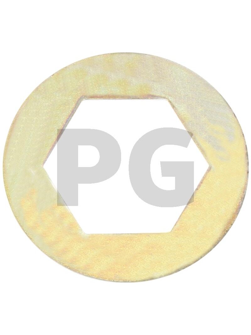 Diskas With hexagonal hole, 23 x 41 x 1 mm Diskas With hexagonal hole, 23 x 41 x 1 mm
