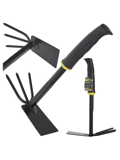 Dvipusė sodo kapliukas su nageliais, 24 cm Dvipusė sodo kapliukas su nageliais, 24 cm