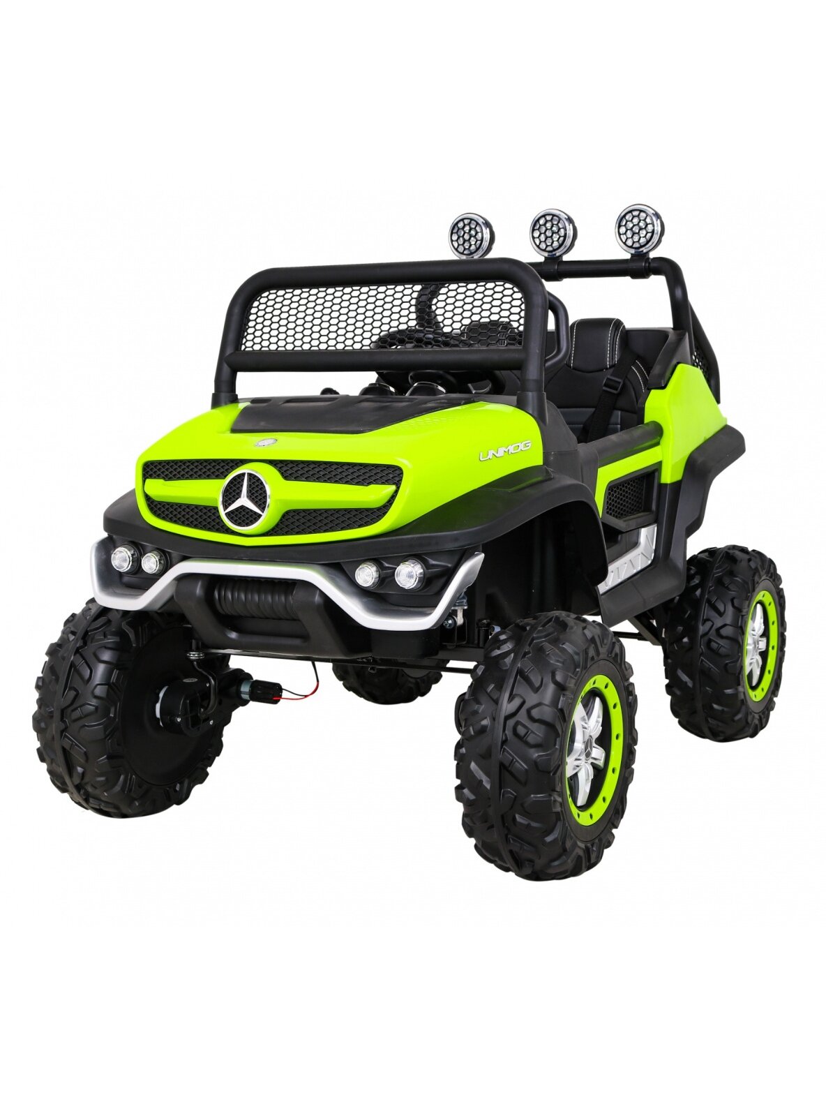 Elektromobilis vaikams Mercedes BENZ UNIMOG Green Elektromobilis vaikams Mercedes BENZ UNIMOG Green