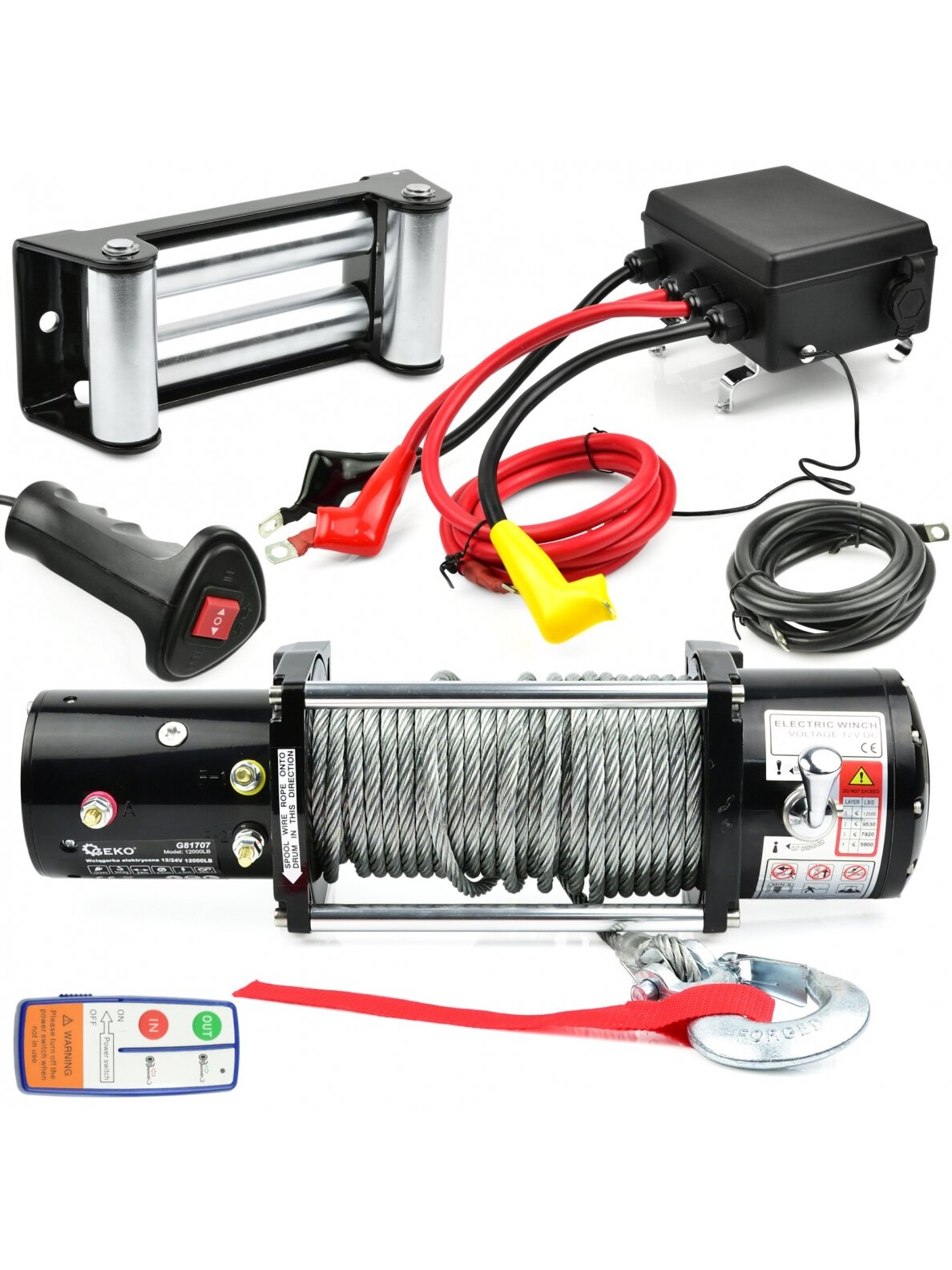 Elektrinė gervė 12V 12000LB 1