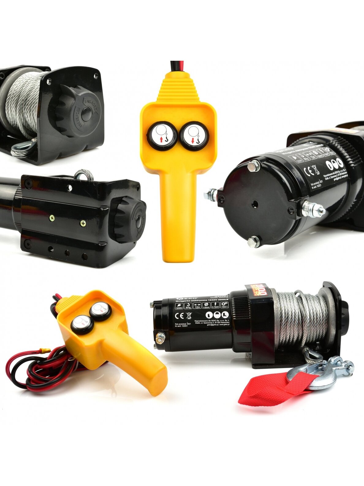 Elektrinė gervė 12V 2000LB 7 Elektrinė gervė 12V 2000LB 7