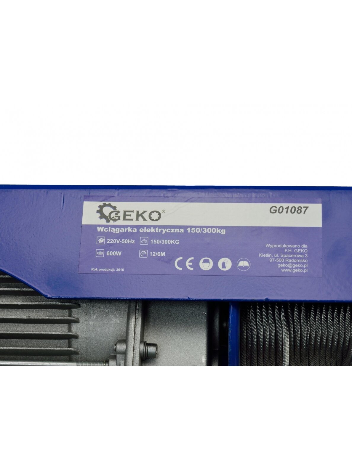Elektrinė gervė 150/300kg 8 Elektrinė gervė 150/300kg 8