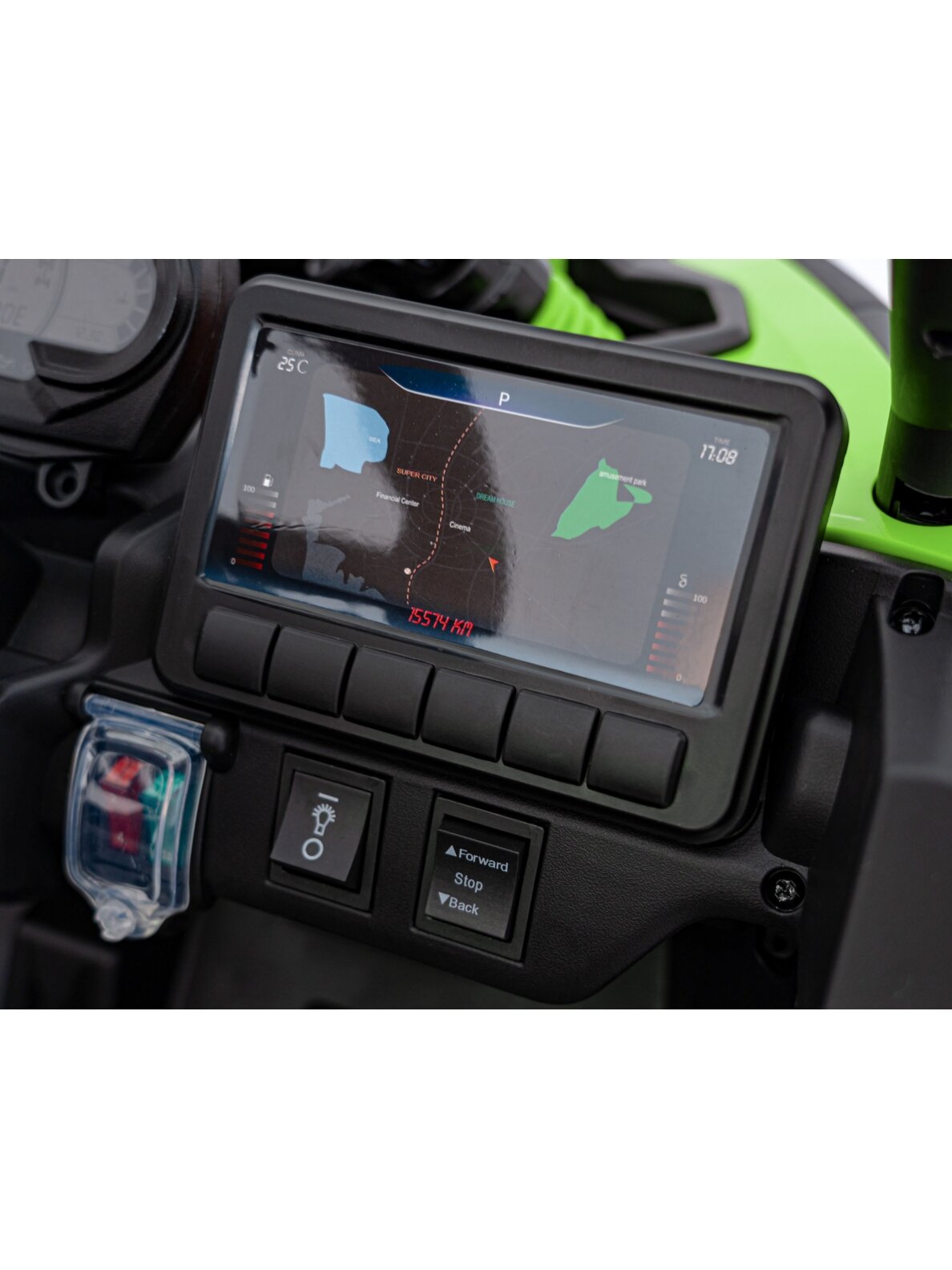 Elektromobilis vaikams ATV CAN-AM Maverick Green 9 Elektromobilis vaikams ATV CAN-AM Maverick Green 9