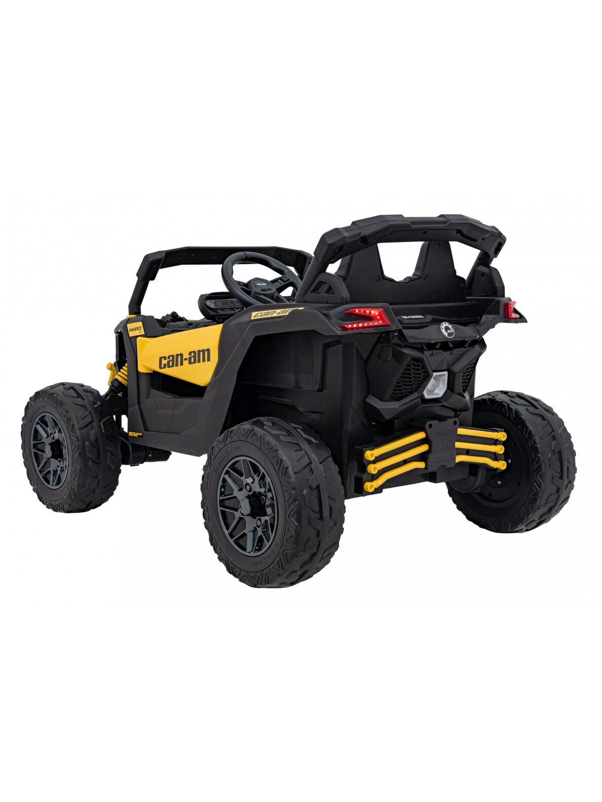 Elektromobilis vaikams ATV CAN-AM Maverick Yellow 4 Elektromobilis vaikams ATV CAN-AM Maverick Yellow 4