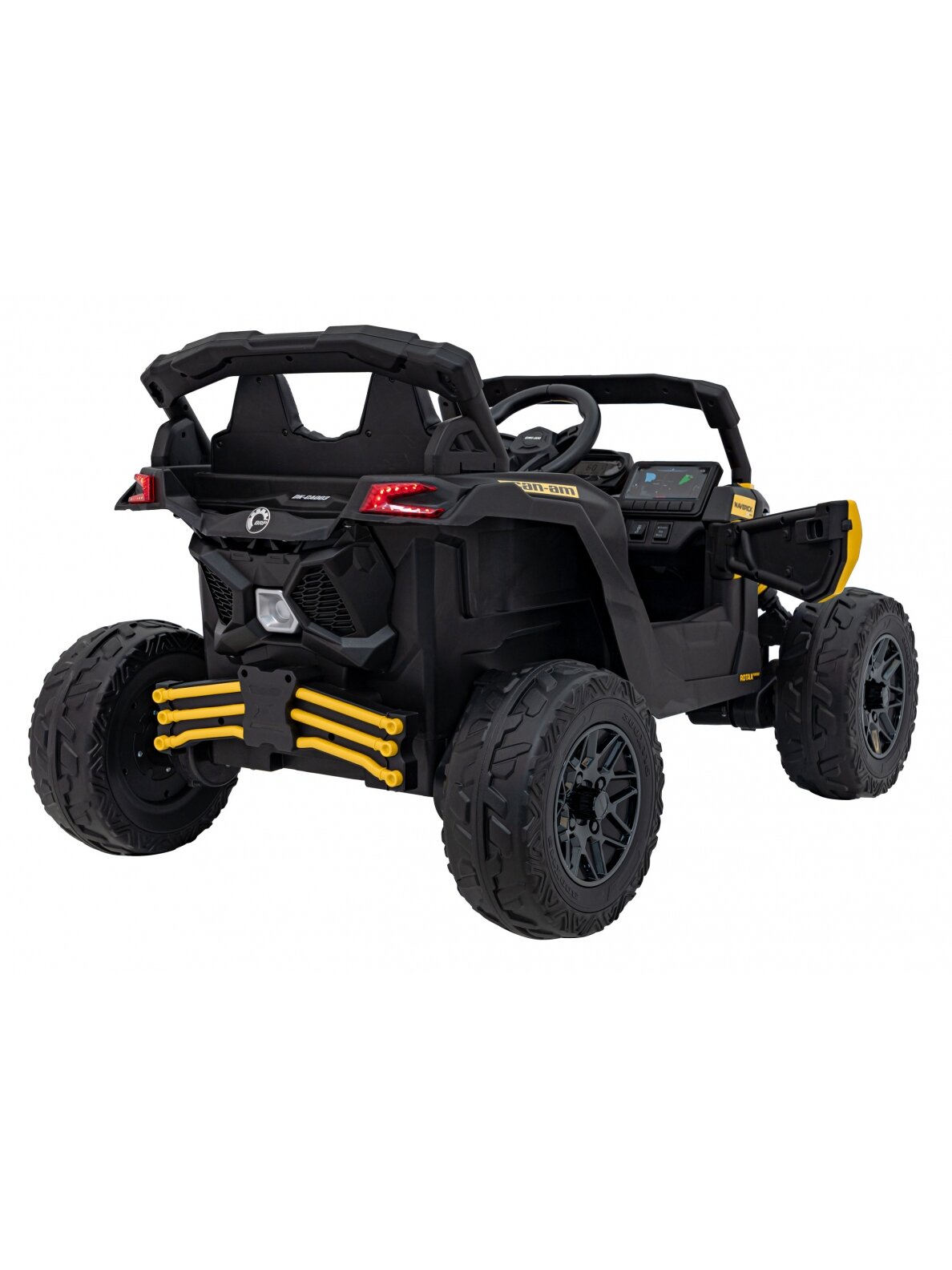 Elektromobilis vaikams ATV CAN-AM Maverick Yellow 6 Elektromobilis vaikams ATV CAN-AM Maverick Yellow 6