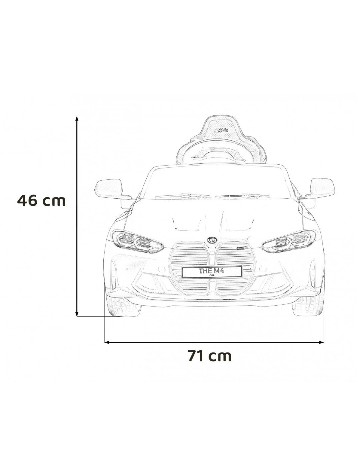 Elektromobilis vaikams BMW M4 Black Elektromobilis vaikams BMW M4 Black