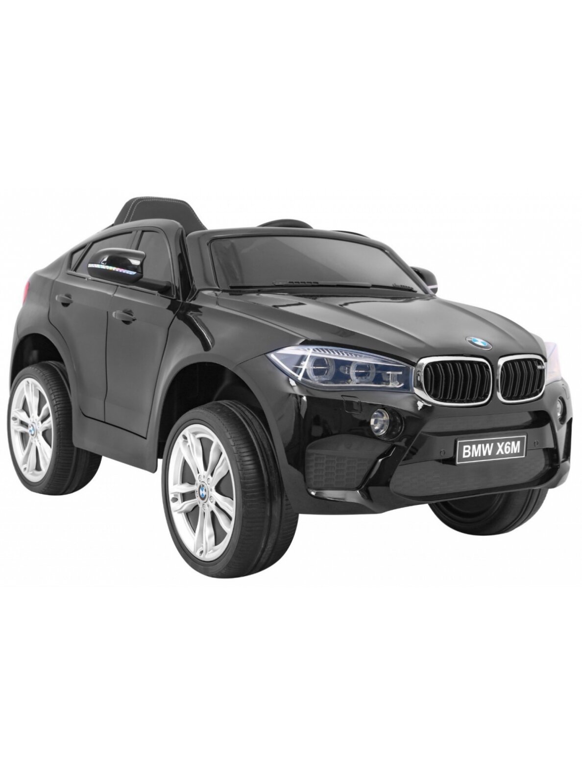 Elektromobilis vaikams BMW X6M Lakuotas juodas 11