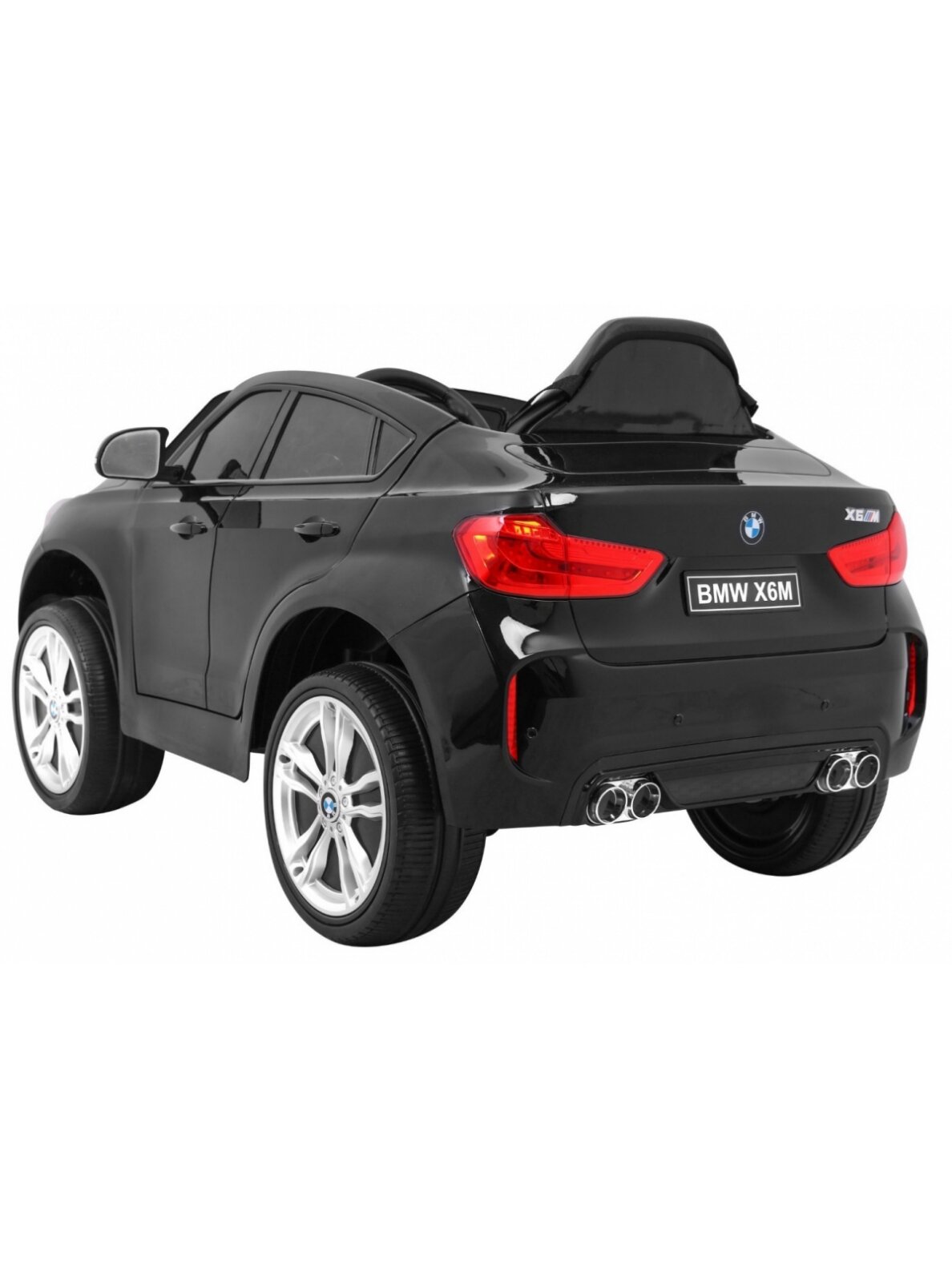 Elektromobilis vaikams BMW X6M Lakuotas juodas 5