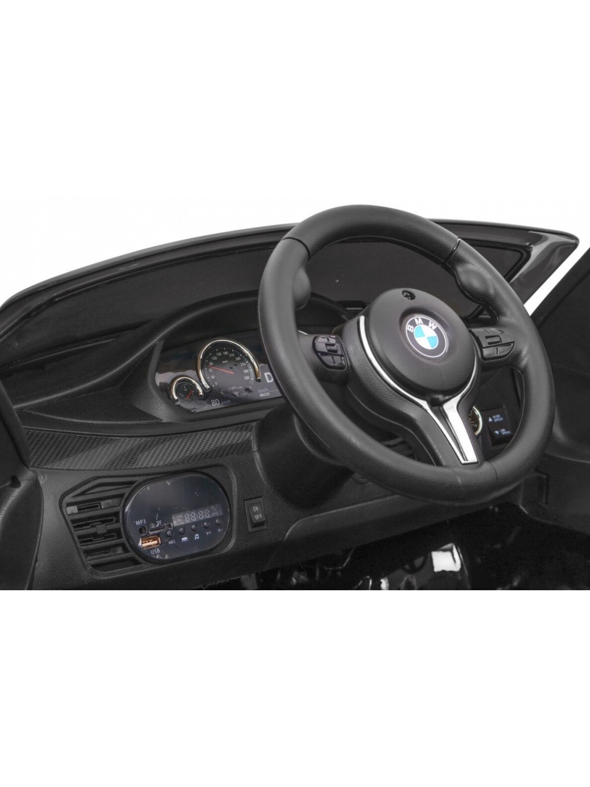 Elektromobilis vaikams BMW X6M Lakuotas juodas 6