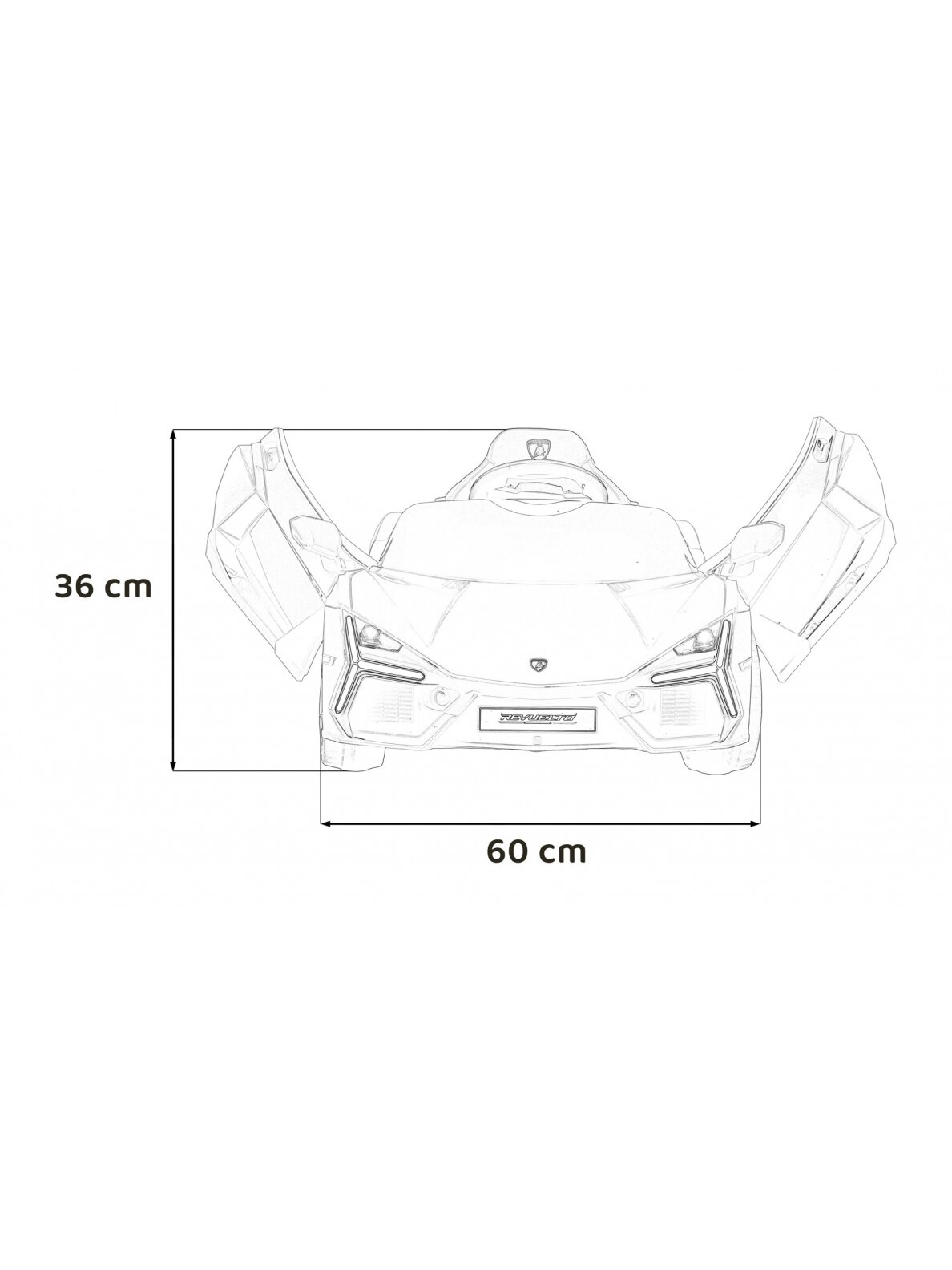 Elektromobilis vaikams Lamborghini Revuelto Gray 19