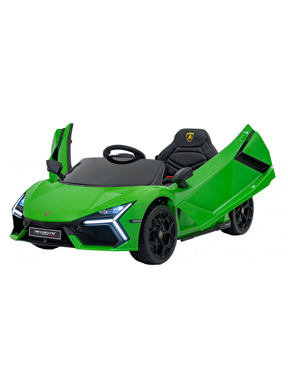 Elektromobilis vaikams Lamborghini Revuelto Green 2 Elektromobilis vaikams Lamborghini Revuelto Green 2