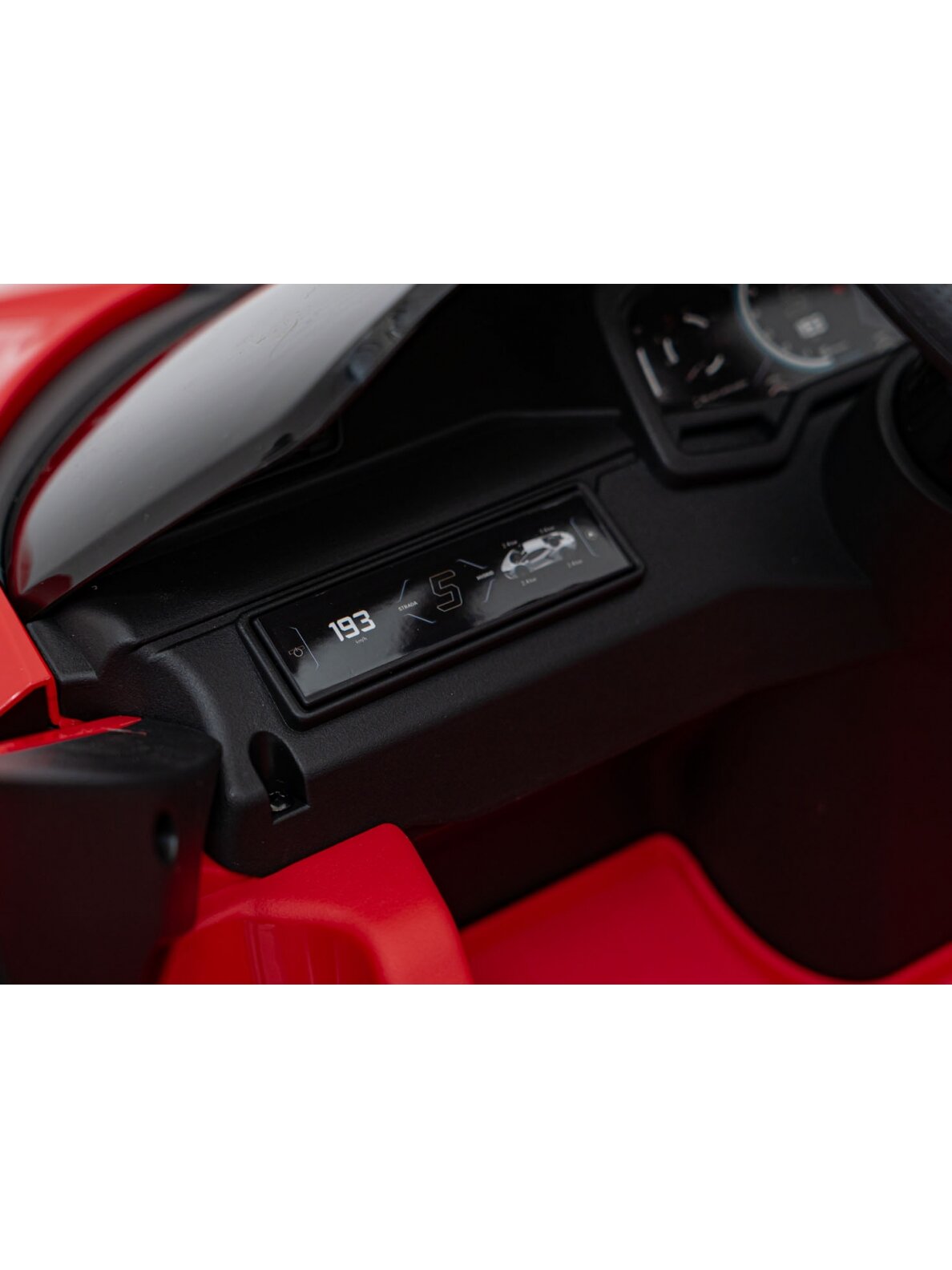 Elektromobilis vaikams Lamborghini Revuelto Red 18 Elektromobilis vaikams Lamborghini Revuelto Red 18