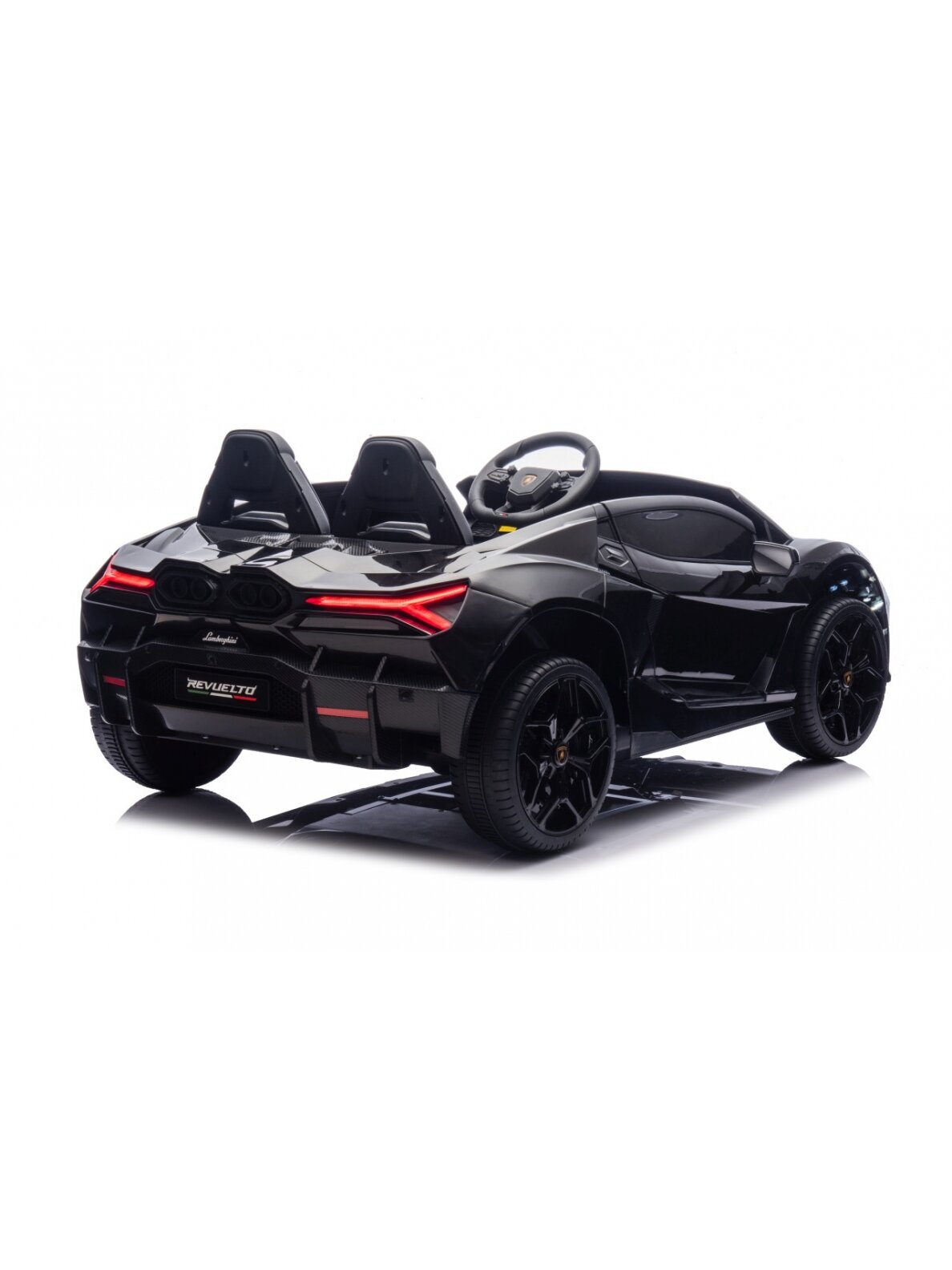 Elektromobilis vaikams Lamborghini Revuelto XL STRONG Black 1 Elektromobilis vaikams Lamborghini Revuelto XL STRONG Black 1