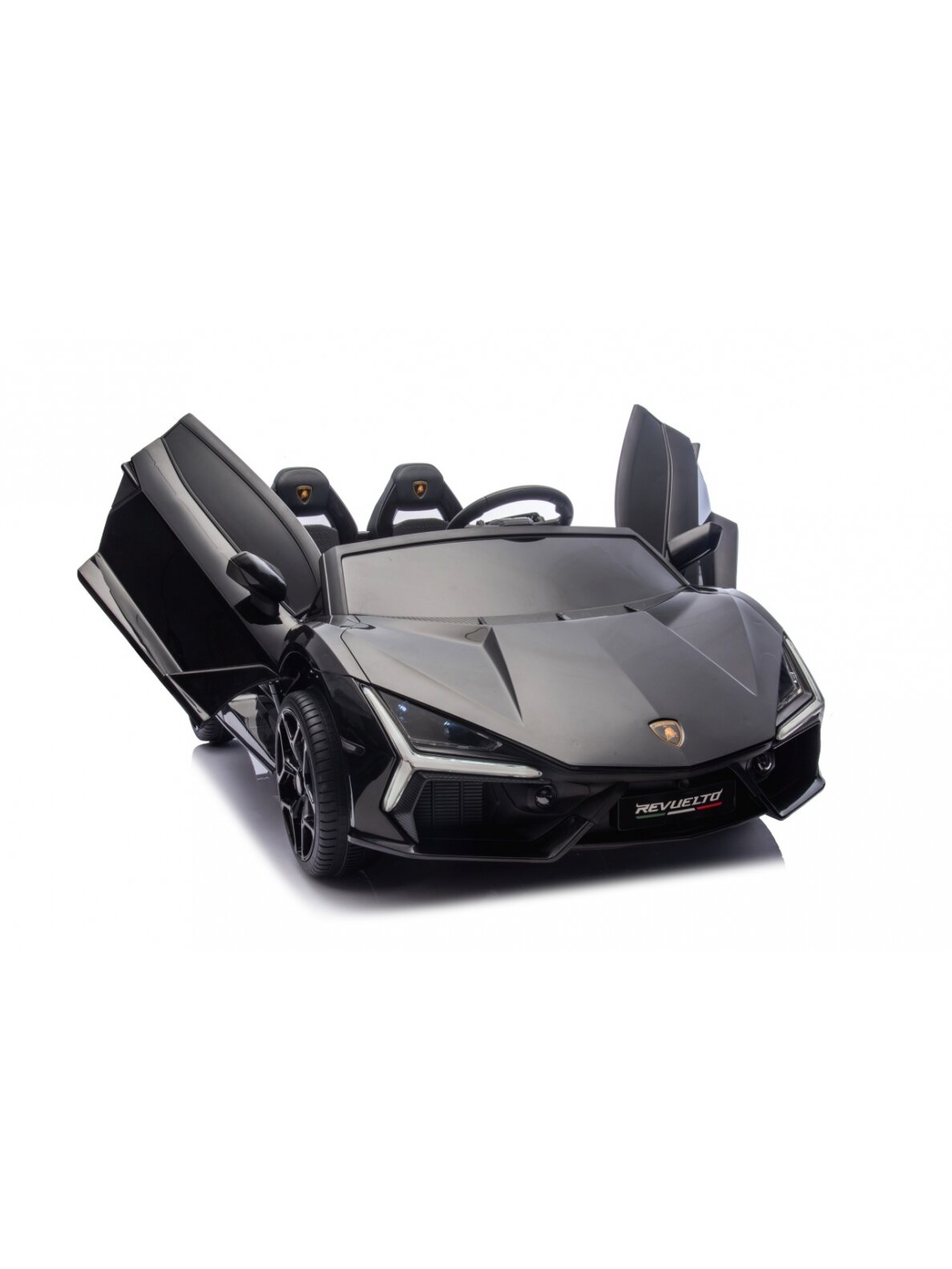 Elektromobilis vaikams Lamborghini Revuelto XL STRONG Black 5 Elektromobilis vaikams Lamborghini Revuelto XL STRONG Black 5