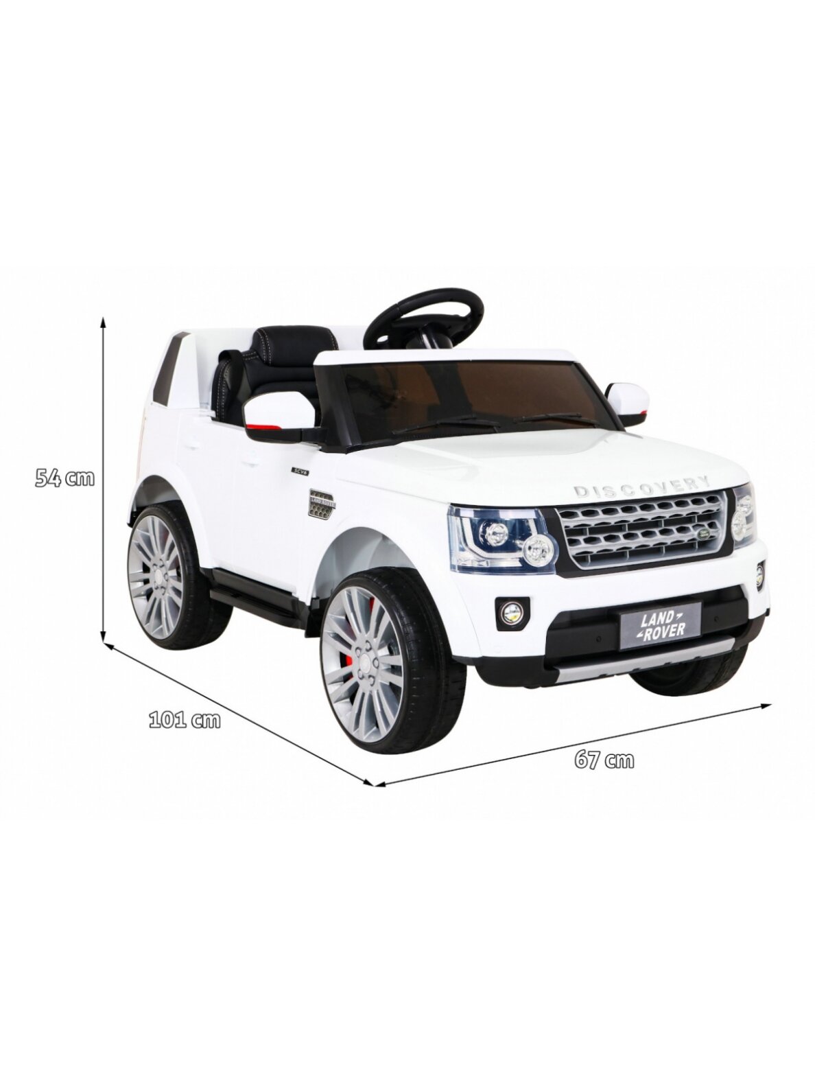 Elektromobilis vaikams Land Rover DisDangay White 1