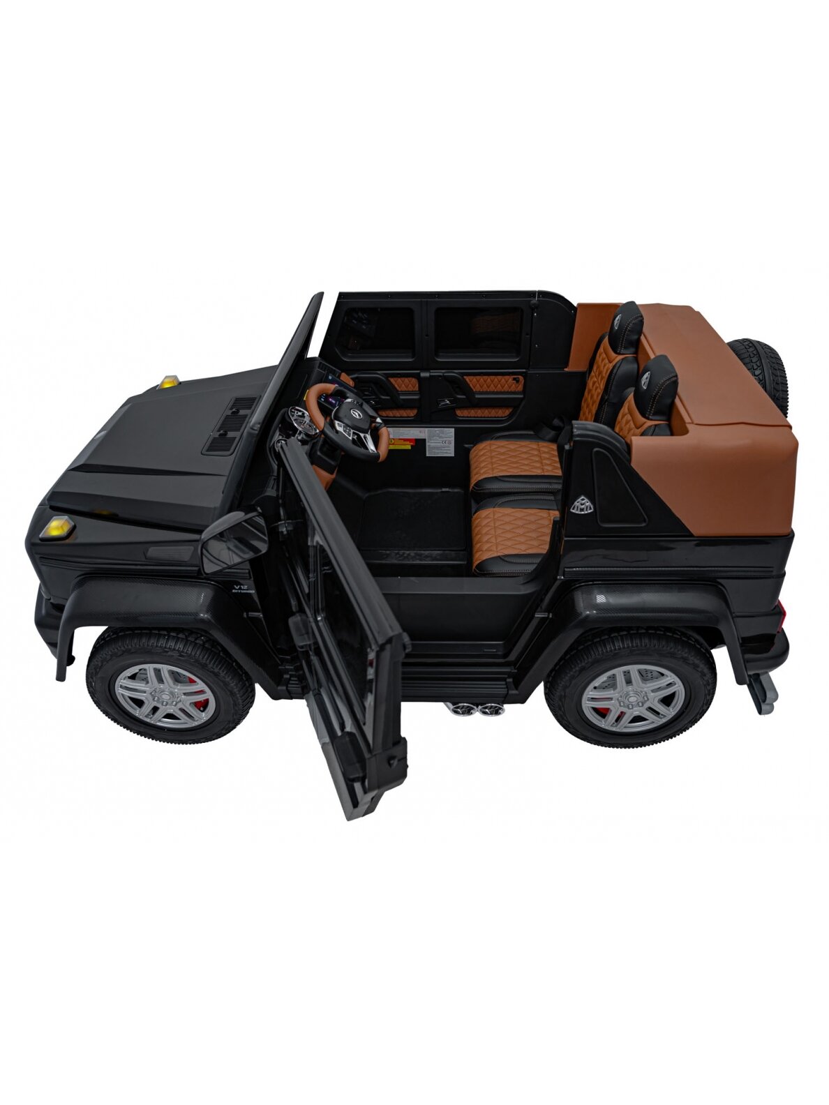 Elektromobilis vaikams Mercedes Benz MAYBACH G650 Black 5 Elektromobilis vaikams Mercedes Benz MAYBACH G650 Black 5