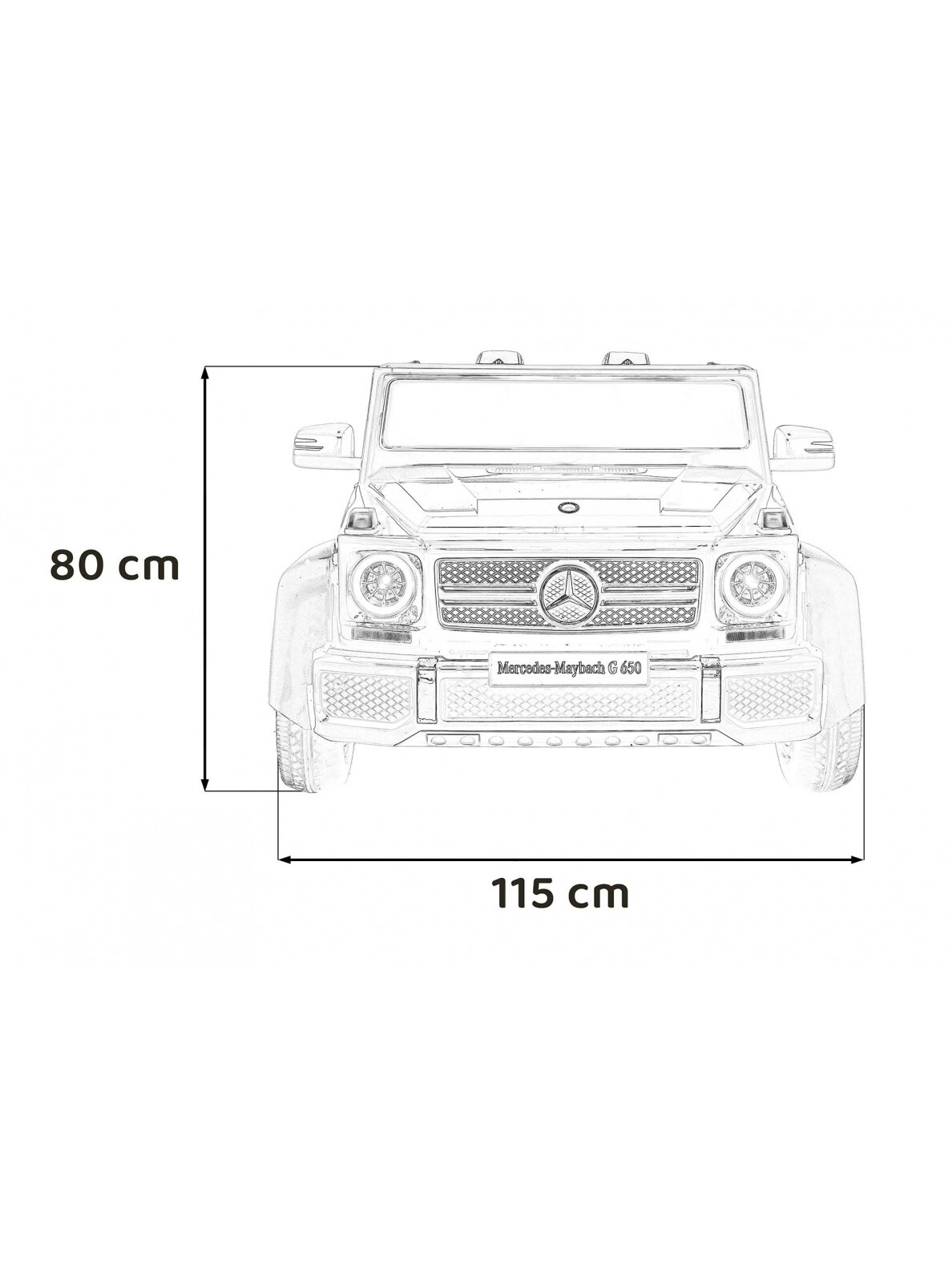 Elektromobilis vaikams Mercedes Benz MAYBACH G650 STRONG Blue 21
