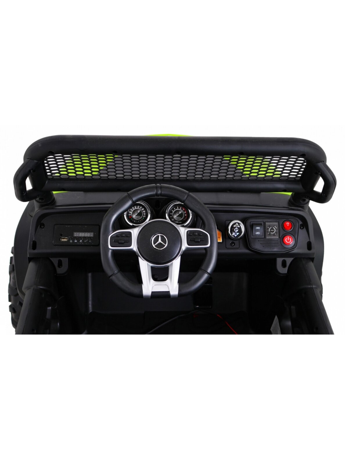 Elektromobilis vaikams Mercedes BENZ UNIMOG Green 9