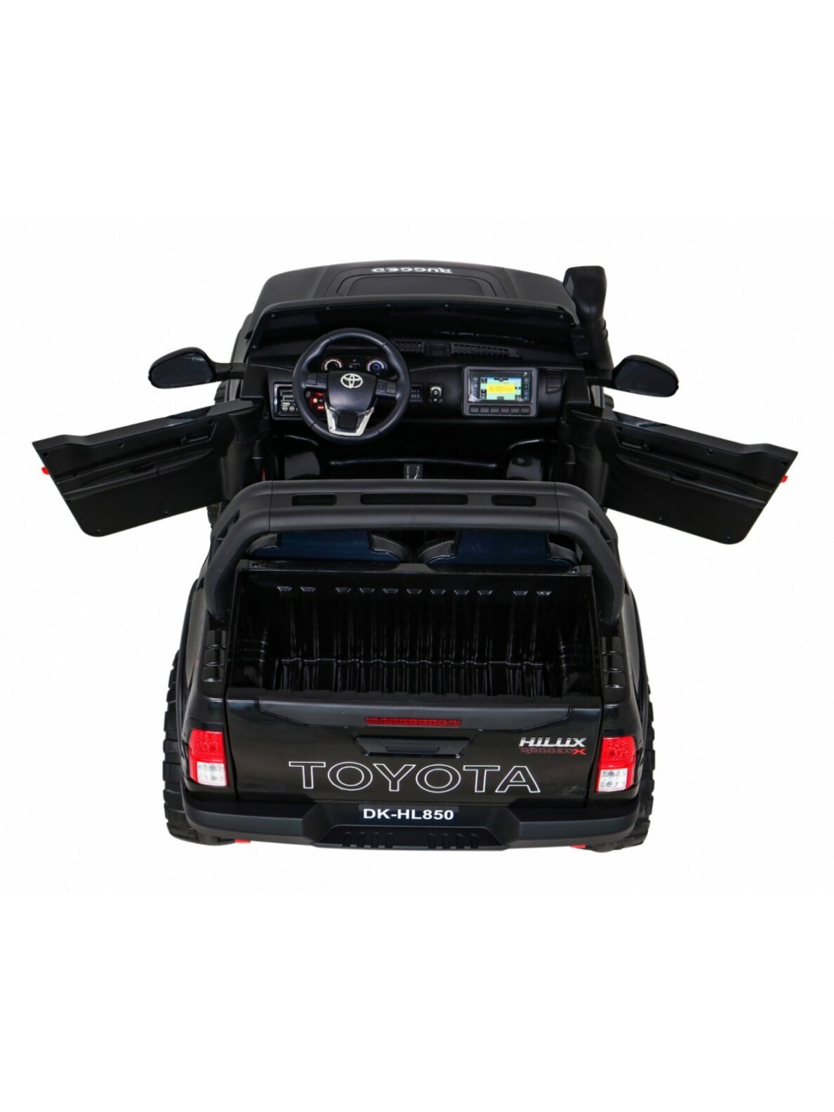 Elektromobilis vaikams Toyota Hilux Black 6