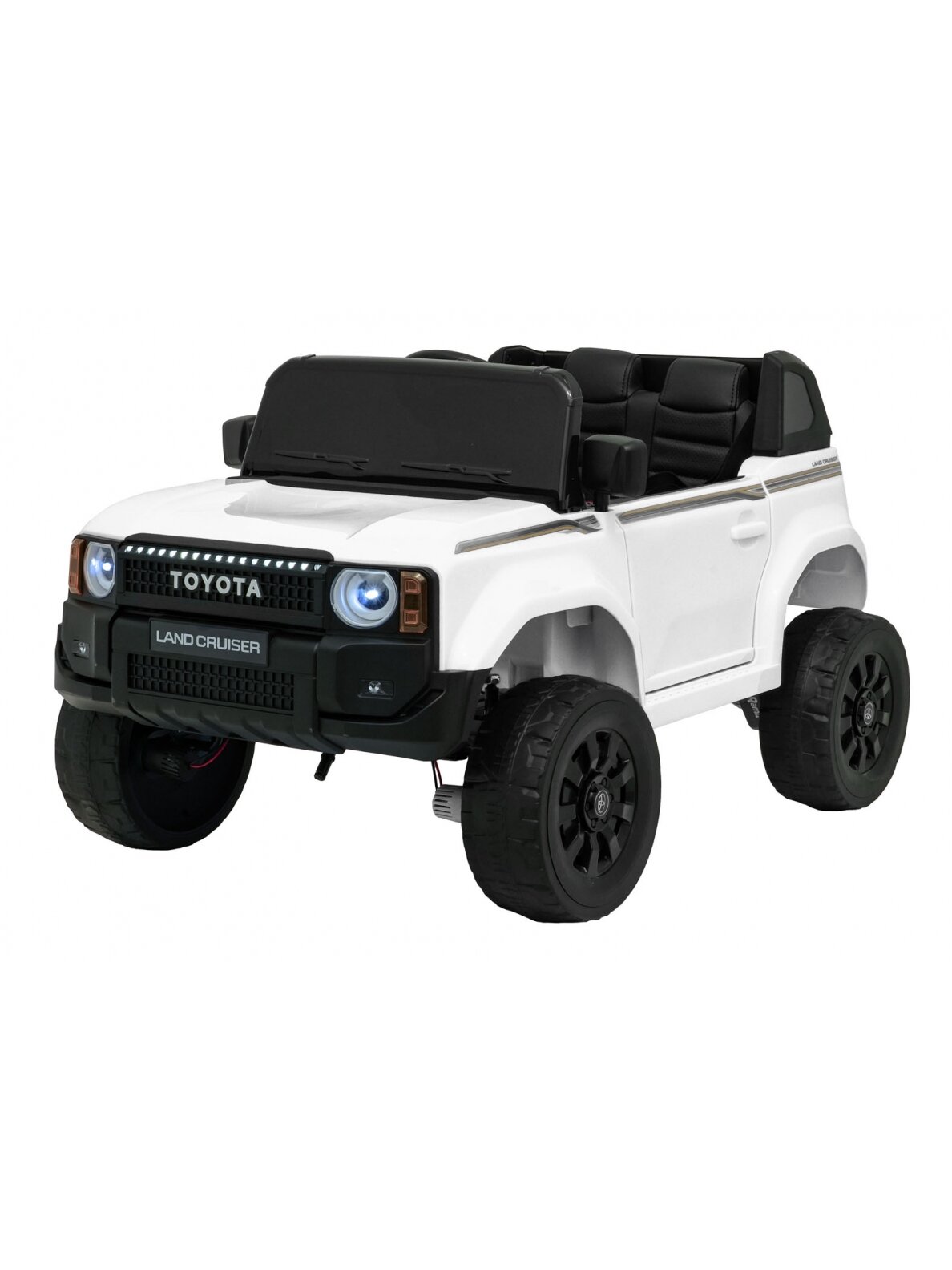 Elektromobilis vaikams Toyota Land Cruiser PRADO White 1 Elektromobilis vaikams Toyota Land Cruiser PRADO White 1