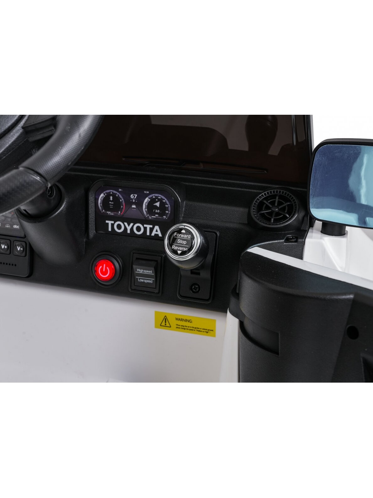 Elektromobilis vaikams Toyota Land Cruiser PRADO White 11 Elektromobilis vaikams Toyota Land Cruiser PRADO White 11