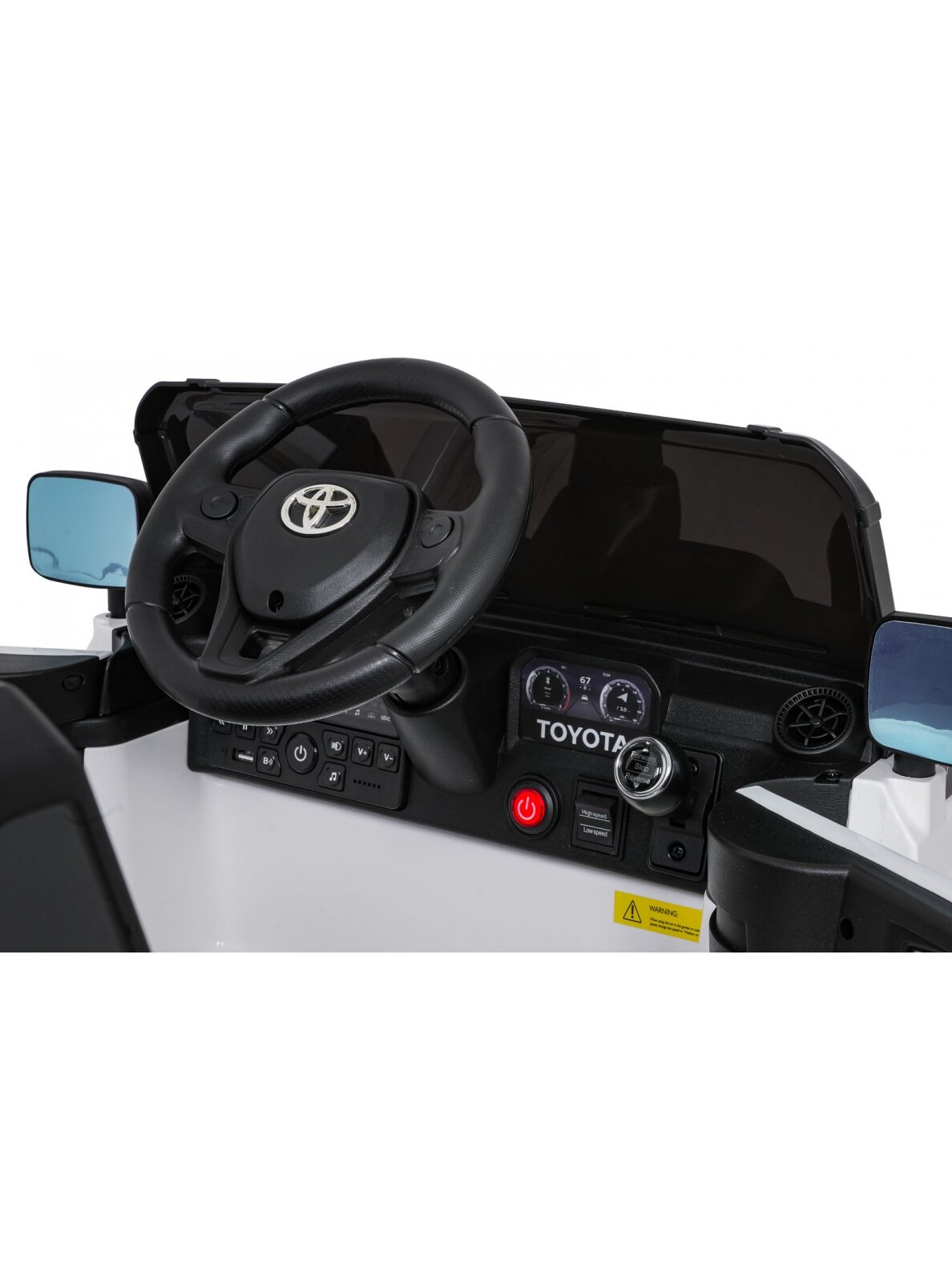 Elektromobilis vaikams Toyota Land Cruiser PRADO White 16 Elektromobilis vaikams Toyota Land Cruiser PRADO White 16
