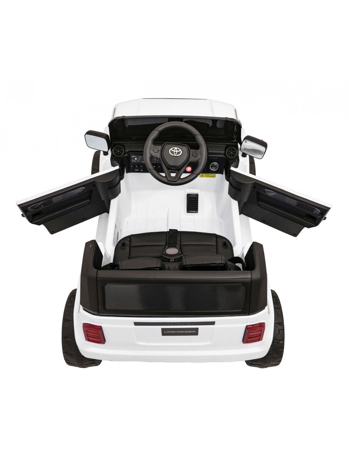 Elektromobilis vaikams Toyota Land Cruiser PRADO White 2 Elektromobilis vaikams Toyota Land Cruiser PRADO White 2