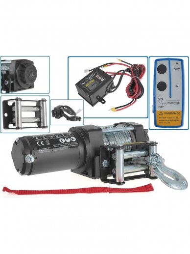 Elektrinė gervė 12V 3500LB (2) Elektrinė gervė 12V 3500LB (2)