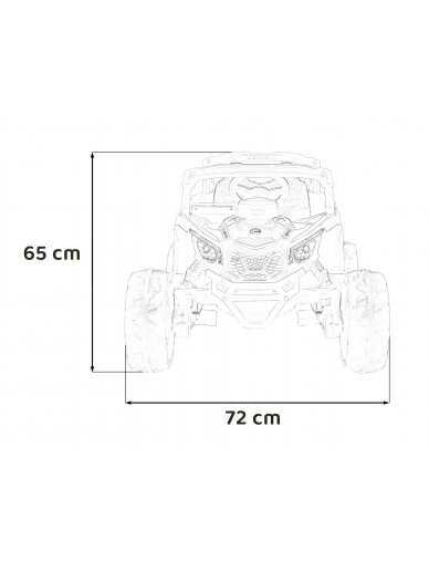 Elektromobilis vaikams ATV CAN-AM Maverick Green 18