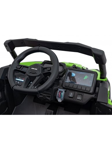Elektromobilis vaikams ATV CAN-AM Maverick Green 8 Elektromobilis vaikams ATV CAN-AM Maverick Green 8