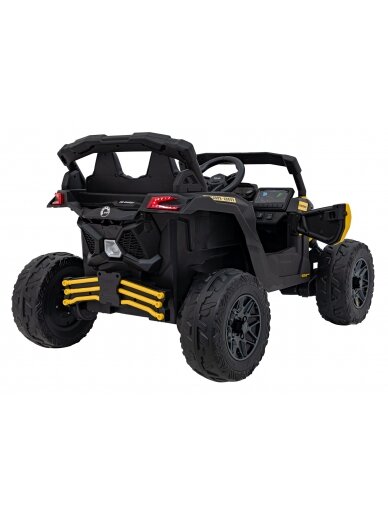 Elektromobilis vaikams ATV CAN-AM Maverick Yellow 6 Elektromobilis vaikams ATV CAN-AM Maverick Yellow 6