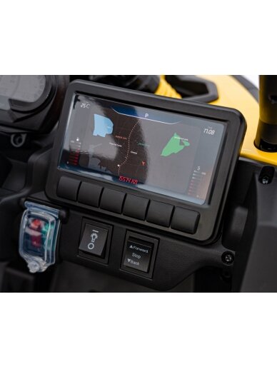 Elektromobilis vaikams ATV CAN-AM Maverick Yellow 8 Elektromobilis vaikams ATV CAN-AM Maverick Yellow 8